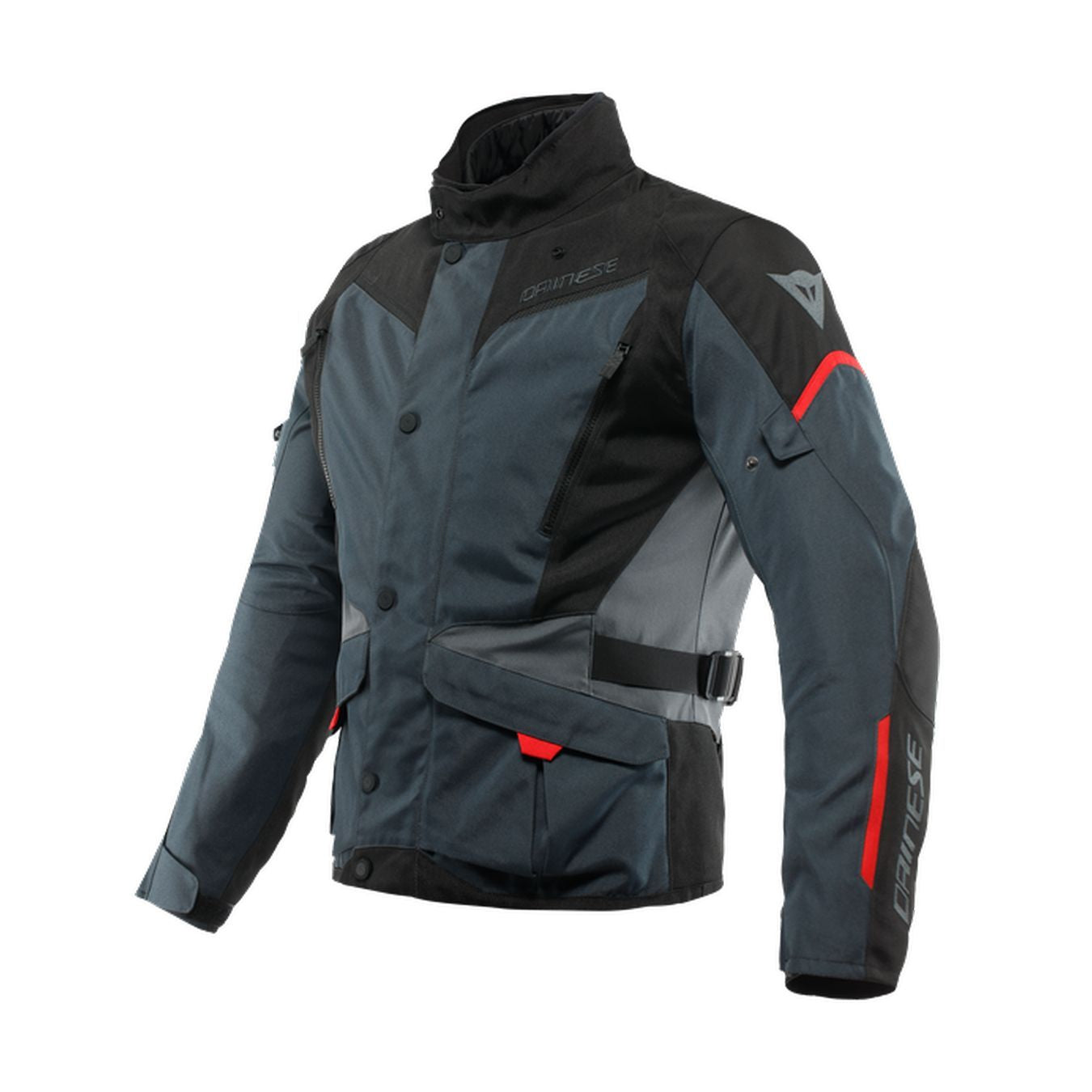 Giacca D-dry Dainese Tempest 3 Ebony/black/lava-red
